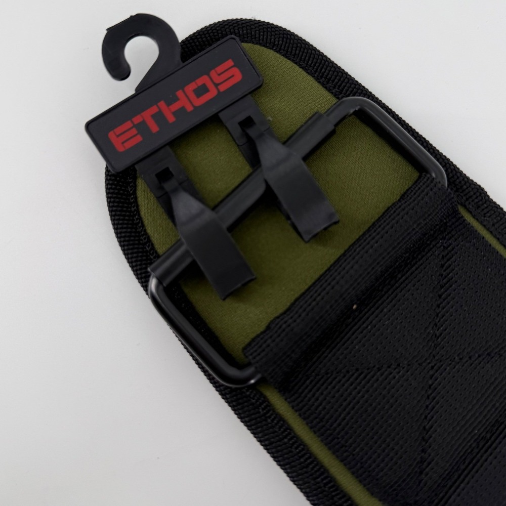 ETHOS Weightlifting Belt‎ Green Black Size S Gym Fitness Support
